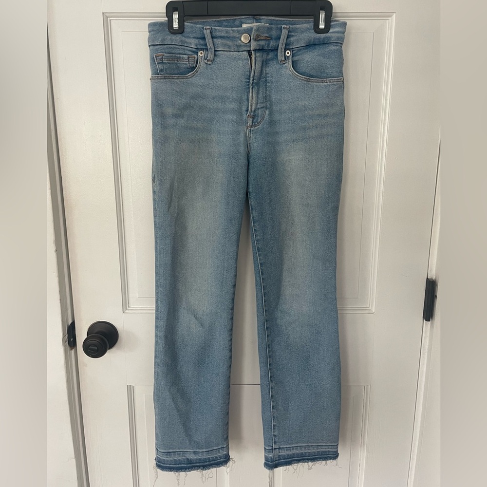 Good American Soft Tech Good Legs Straight Jean Size 2/26